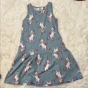 H&M Unicorn Print Dress - Blue